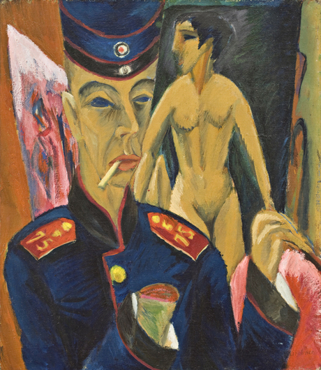 Ludwig Kirchner's Self Portrait As Soldier (1915)